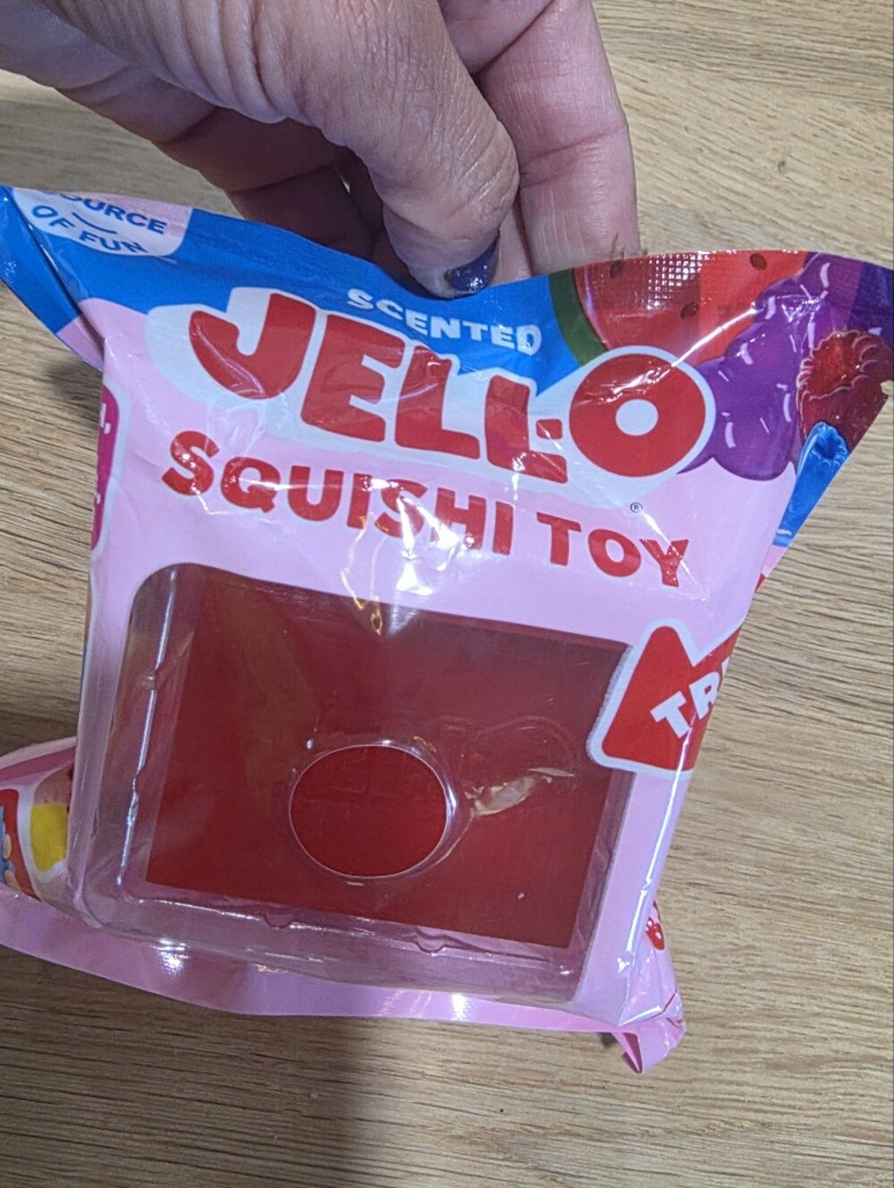 Jello Scented Squishy Toy - Pink/Red